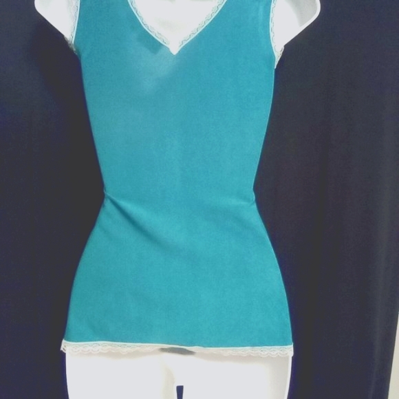 TG US Turquoise Blue Underwear Camisole Sleeveless Tank Top -- Final Price - Picture 4 of 9